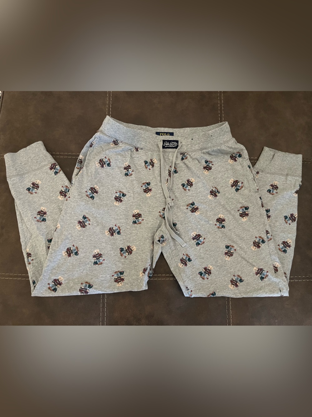 Polo by Ralph Lauren Gray Bear-Print Lounge Pants